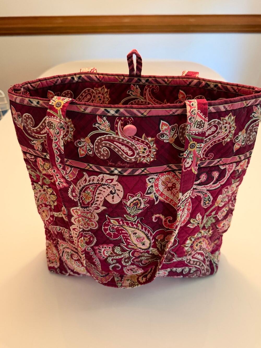 Vera Bradley Pink Paisley Tote Bag